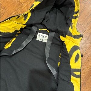 Nununu Black and Yellow Graphic Hoodie